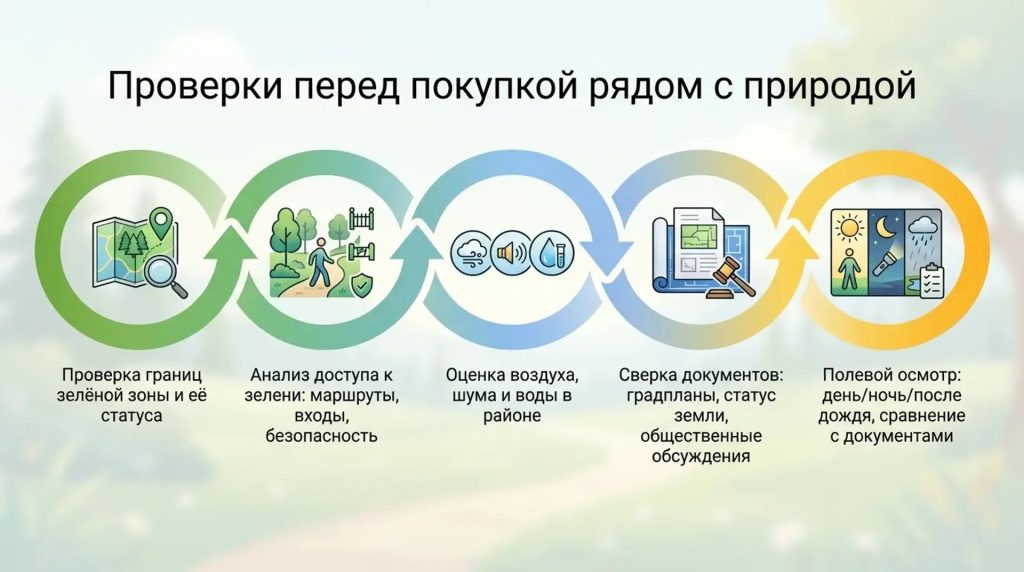 Проверки перед покупкой рядом с природой